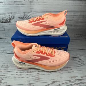 Brooks Glycerin 23 Womens Sz 12 B Running Shoes Coral Peach Spellbound